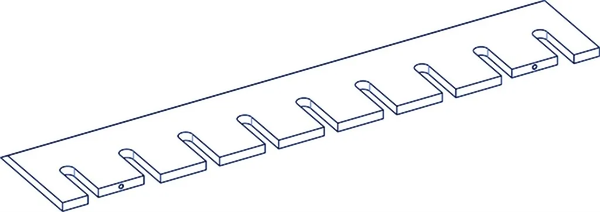 Cuchilla trituradora para Pezzolato ® 1000x202x16 mm