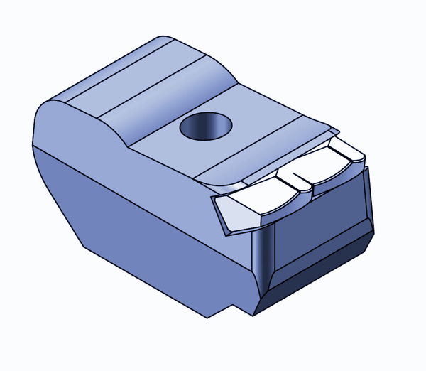 Martillo de 102,7x56,5x50 mm con 2 dientes de carburo para Seppi ® Mulcher