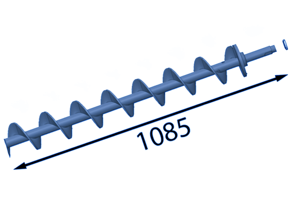 1085 mm Eje espiral pequeño (diestro) para Eschlböck ®