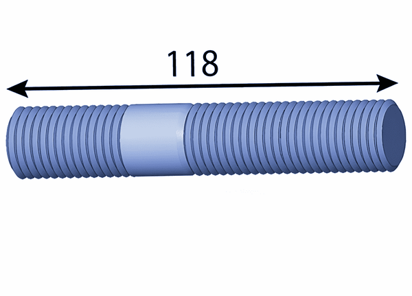 Tornillo 118x20 mm para Bruks ®