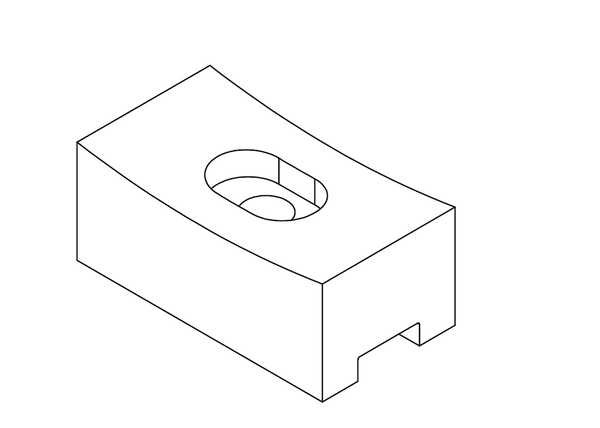 Cuchilla trituradora 120x65x50 mm para Retech Machinery ®