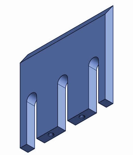 Cuchillo 220x220x20 mm para Doppstadt ® DH