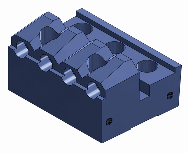 246x192,5x140,8 mm Portacuchillas rotor para Vecoplan V-EBS