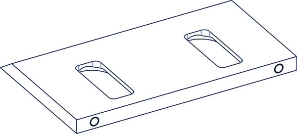 Cuchillo 253x152x15,8 mm para Comact 60"