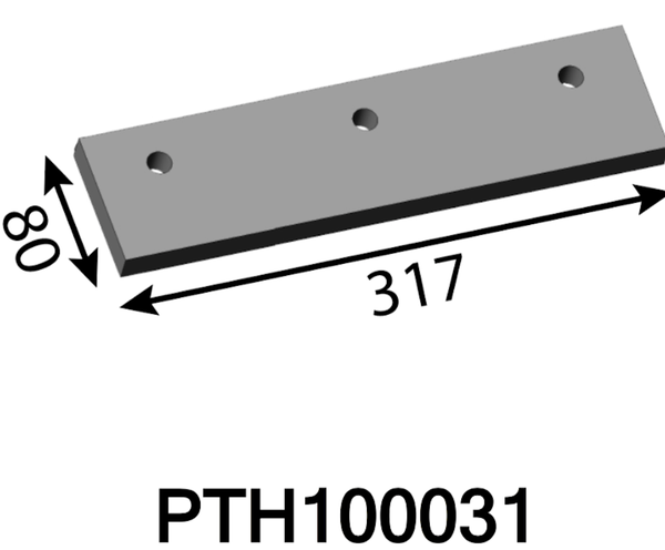 Contracuchilla 317x80x18 mm para Pezzolato ®