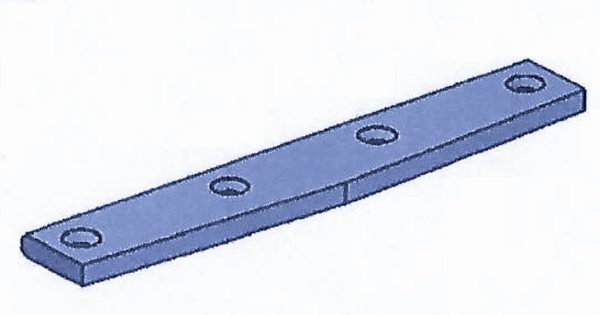 Cuchillo 340x60x12mm