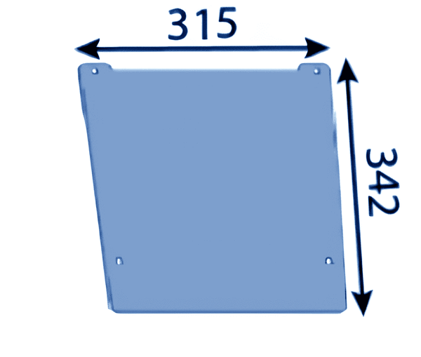 342x315x6 mm Placa intercambiable del extremo del ventilador para Eschlböck ®