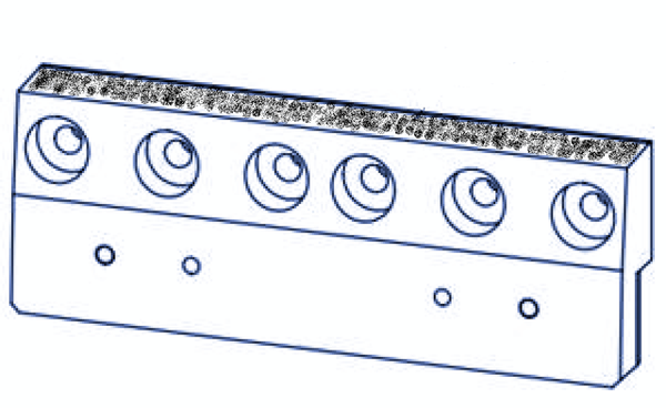 Portacuchillas 388x138,5x53,2 mm para Amni