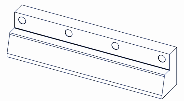 Cuchilla rotatoria 399x103x86 mm para Eldan HG 209