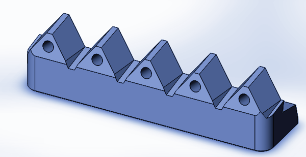 Portacuchillas 399x106x96 mm para Eldan HR, L (cuchillos de 35 mm)