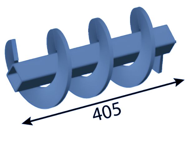 Sinfín pasivo de 405 mm para cinta transportadora para Heizohack ®