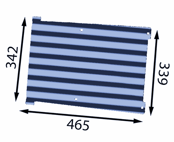 465x340x6 mm Placa intercambiable del extremo del tubo de soplador para Eschlböck ®