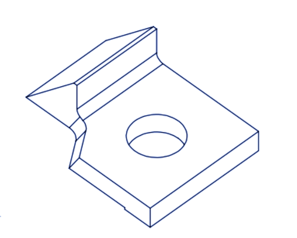 Contracuchilla 48x25/34x6/15 mm para Kockum/ESTERER