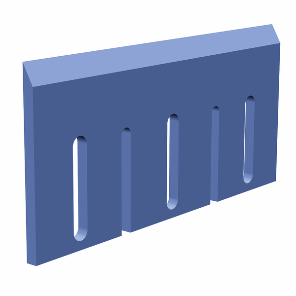 Cuchilla astilladora 490x230x15 mm para Gustin Som ®