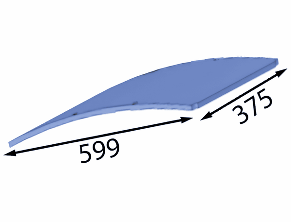 599x375x6 mm Chapa de desgaste para Eschlböck ®