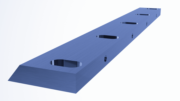 Cuchilla estator 630x88x22 mm para Technofer MU 600-490 TF