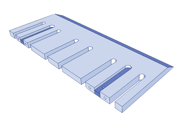 Cuchilla trituradora para Maier 665x280x25 mm