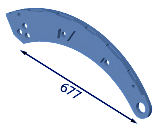 Pieza de rotor del lado izquierdo de 677 mm para Eschlböck ®