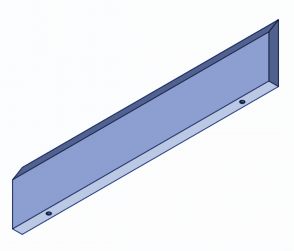 Cuchillo 730x120x20 mm para Holzmatik