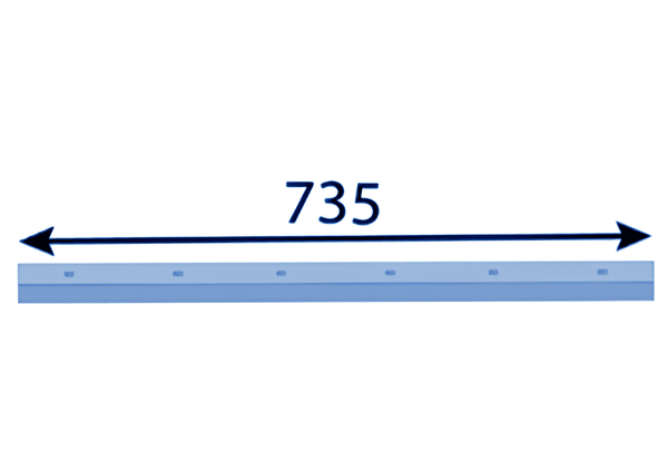 735x60x35 mm Segmento de contracuchilla para Eschlböck ®