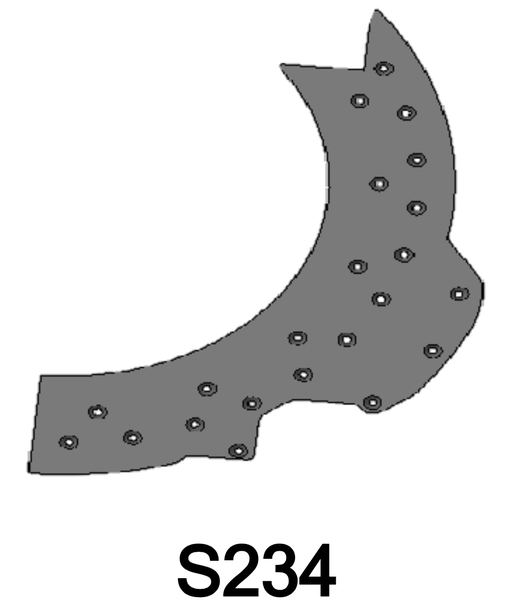 Placa protectora del rotor de 8 mm (grande) (1+1) para Albach Silvator