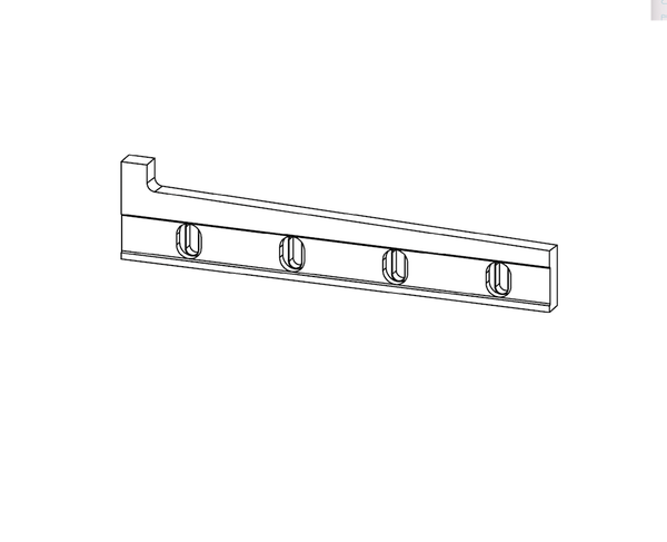 Cuchilla superior 830x190/120x40 mm para 250T