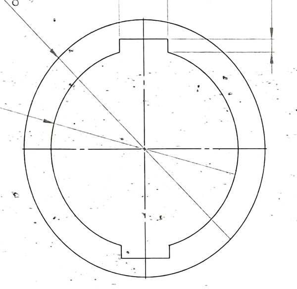 D379,4x63,8 mm Espaciador para trituradora de reciclaje de neumáticos 2,5" BS-7200