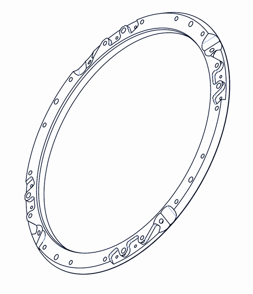 D643,5 soporte de anillo izquierdo para Soderhamn ®