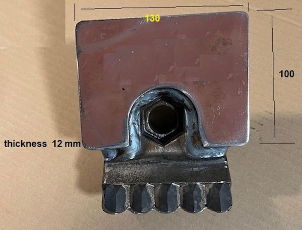 Martillo para Doppstadt ® AK430+5 insertos de carburo+PLACA DE DESGASTE